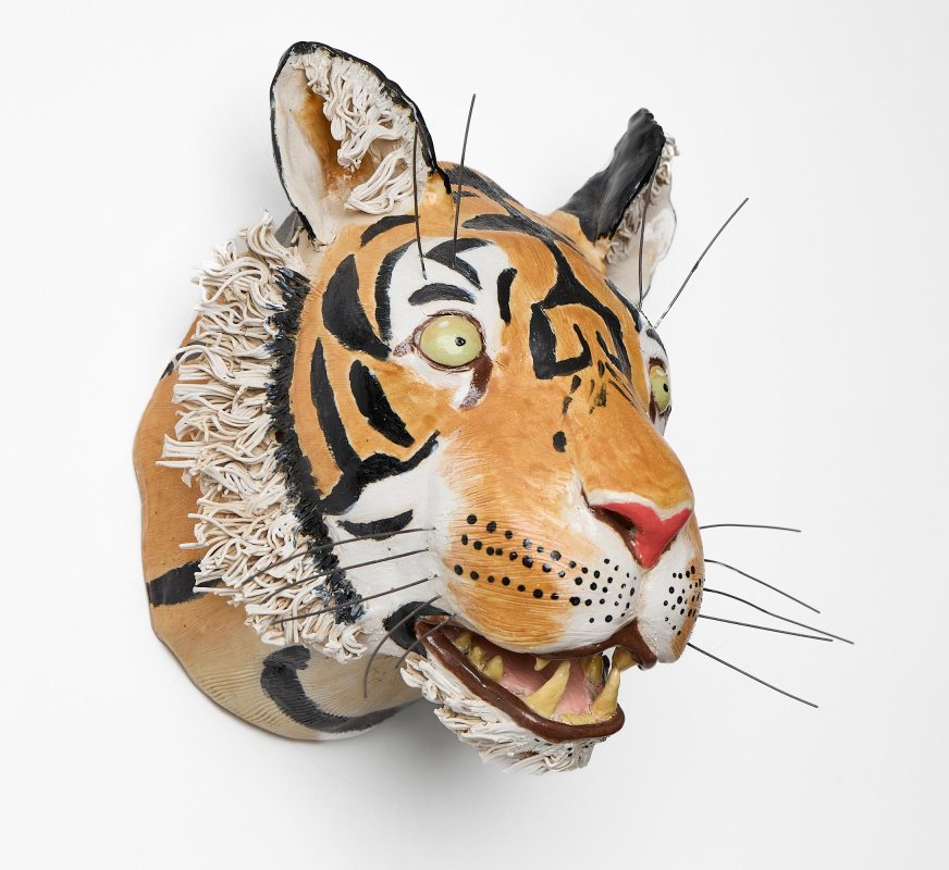 Pottery Tigers Head