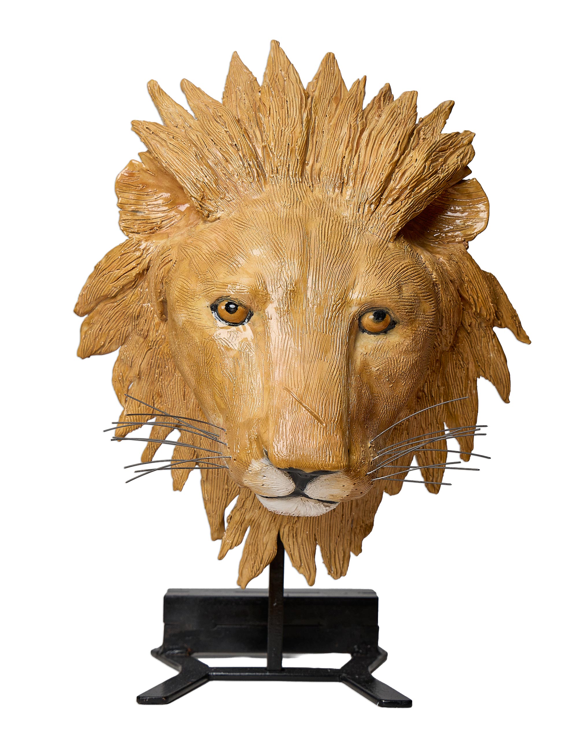 Pottery Lions Head