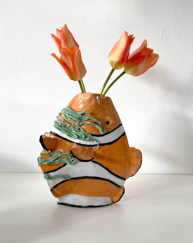 Ceramic Fish Vase