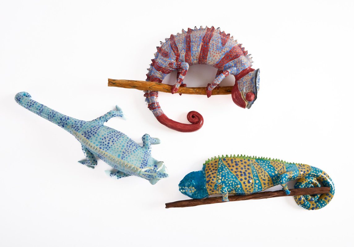 Ceramic Chameleons