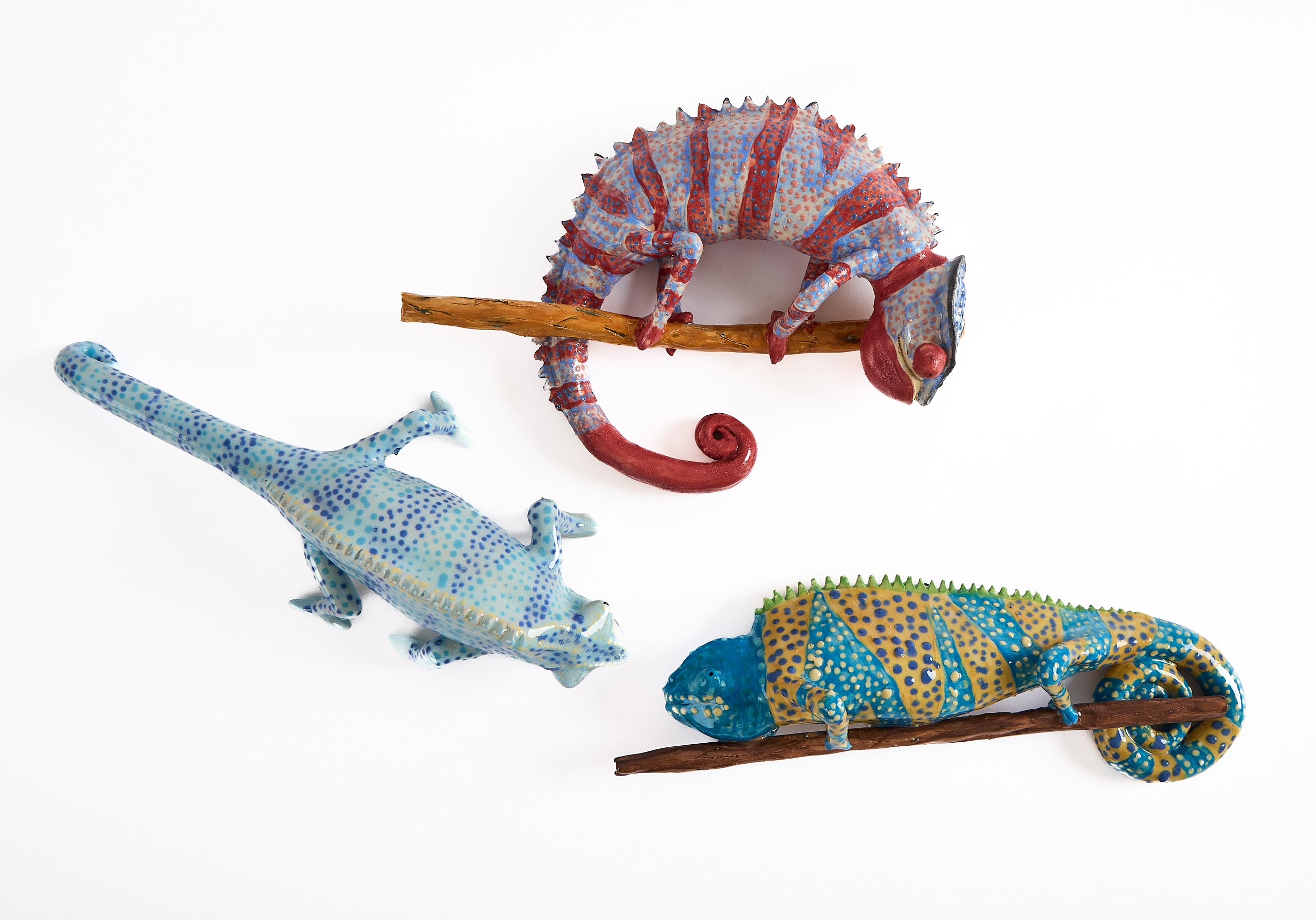 Ceramic Chameleons