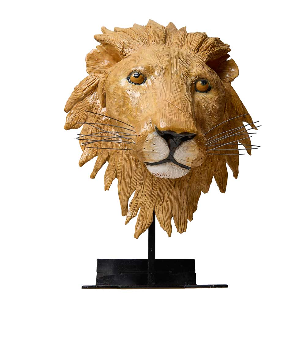 Ceramic Lion's Head