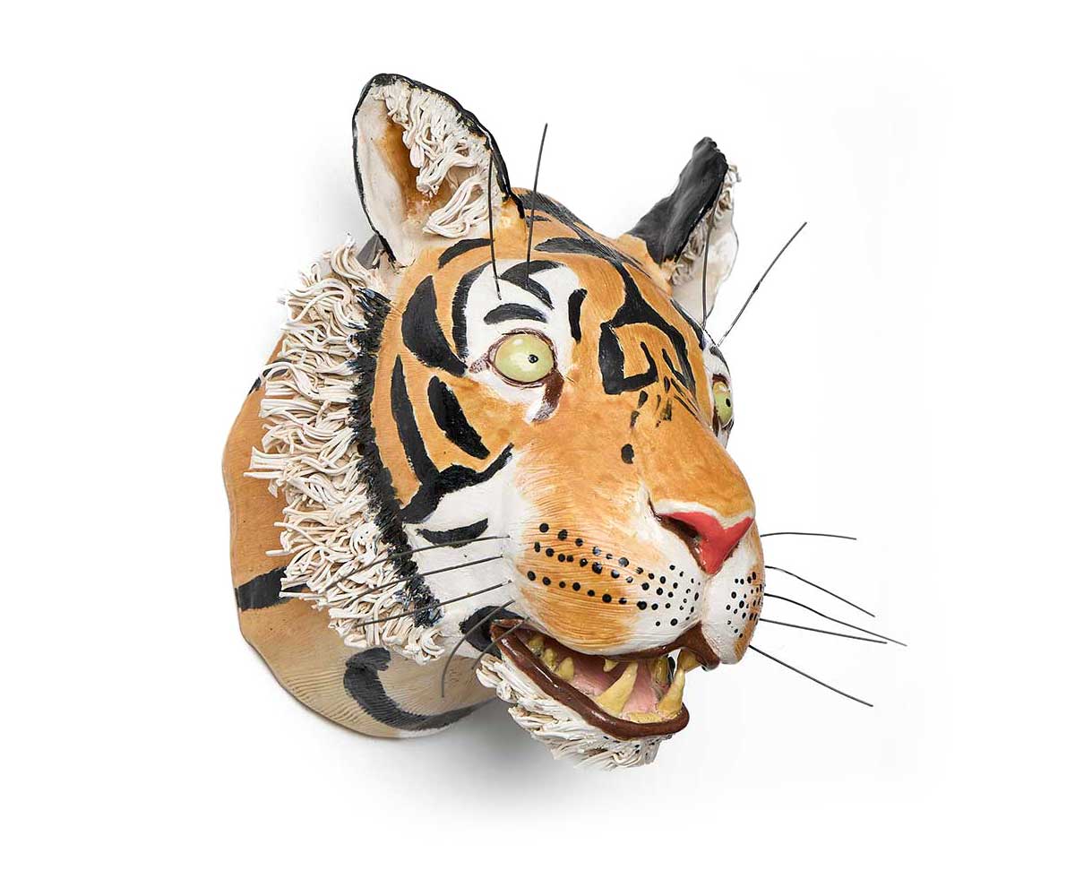 Ceramic Tigers Head